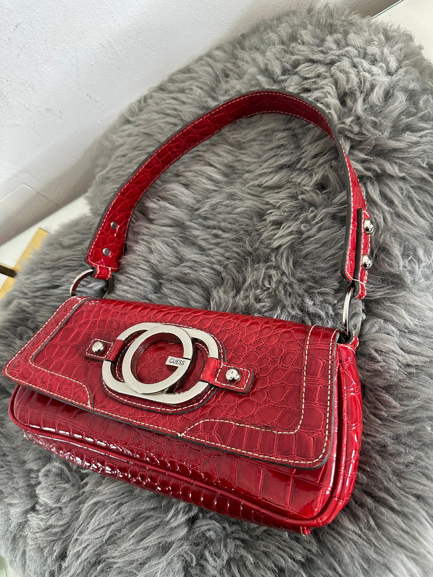 Guess vintage Tasche rot y2k selten