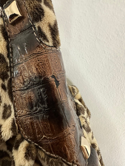 Guess vintage tasche leopard selten