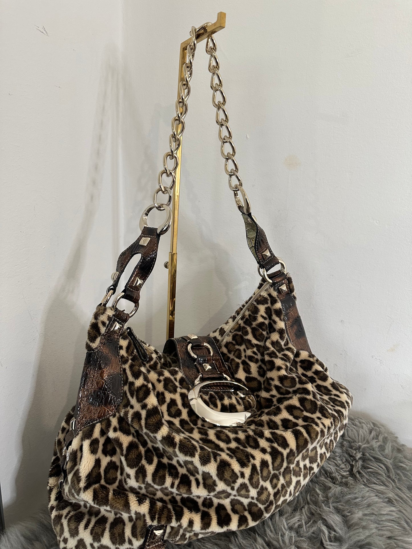 Guess vintage tasche leopard selten