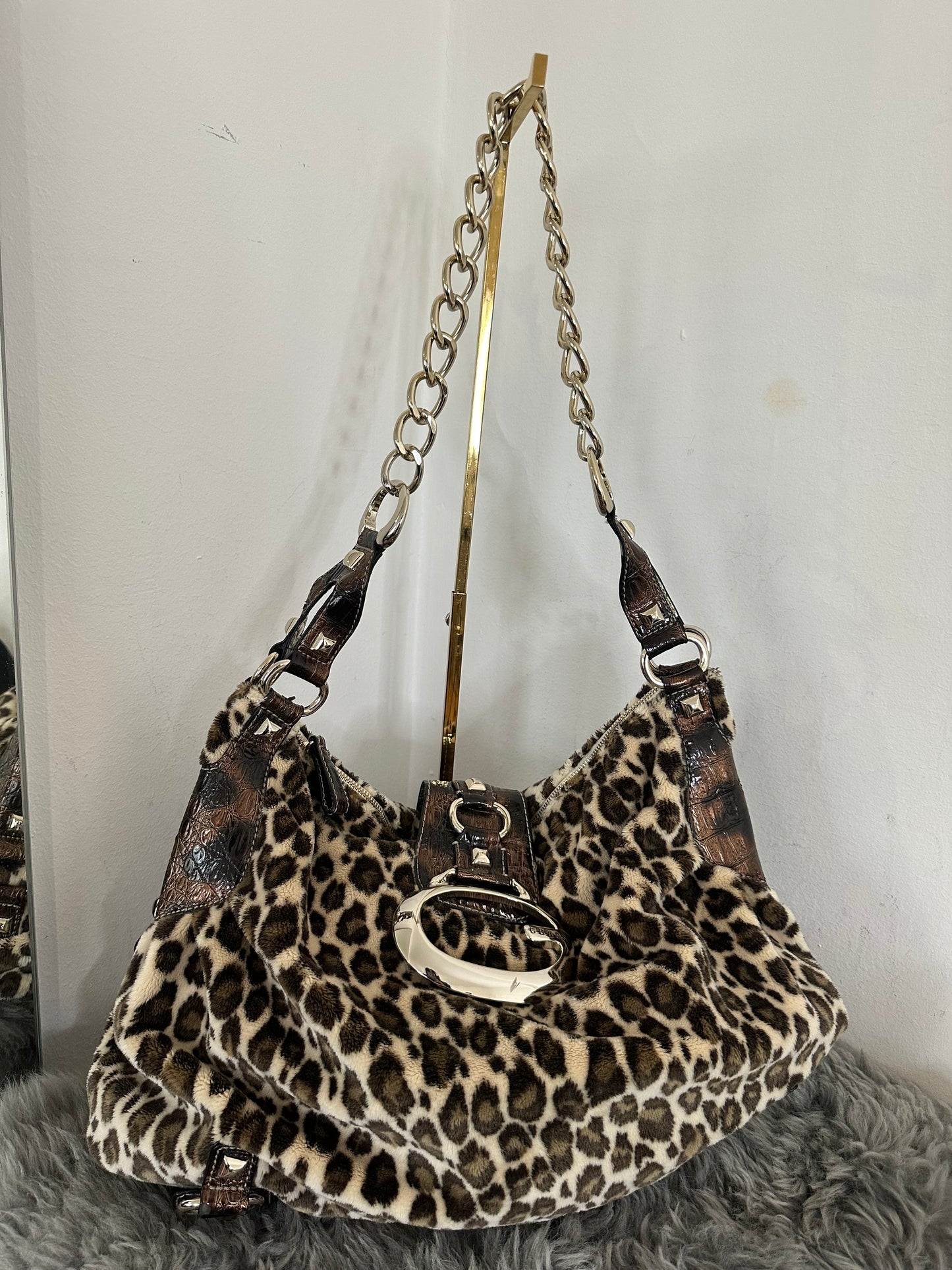 Guess vintage tasche leopard selten