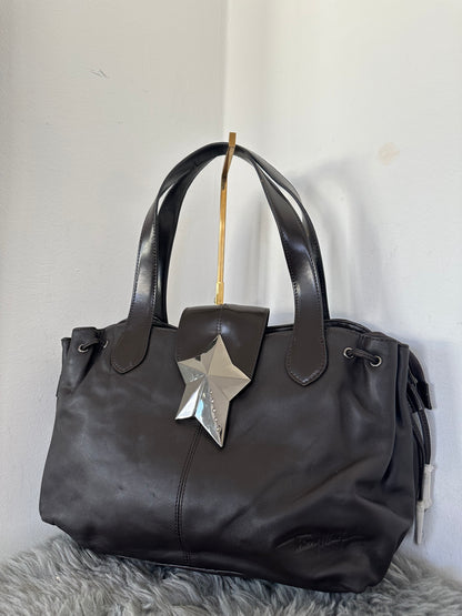 Thierry Mugler vintage tasche braun Leder