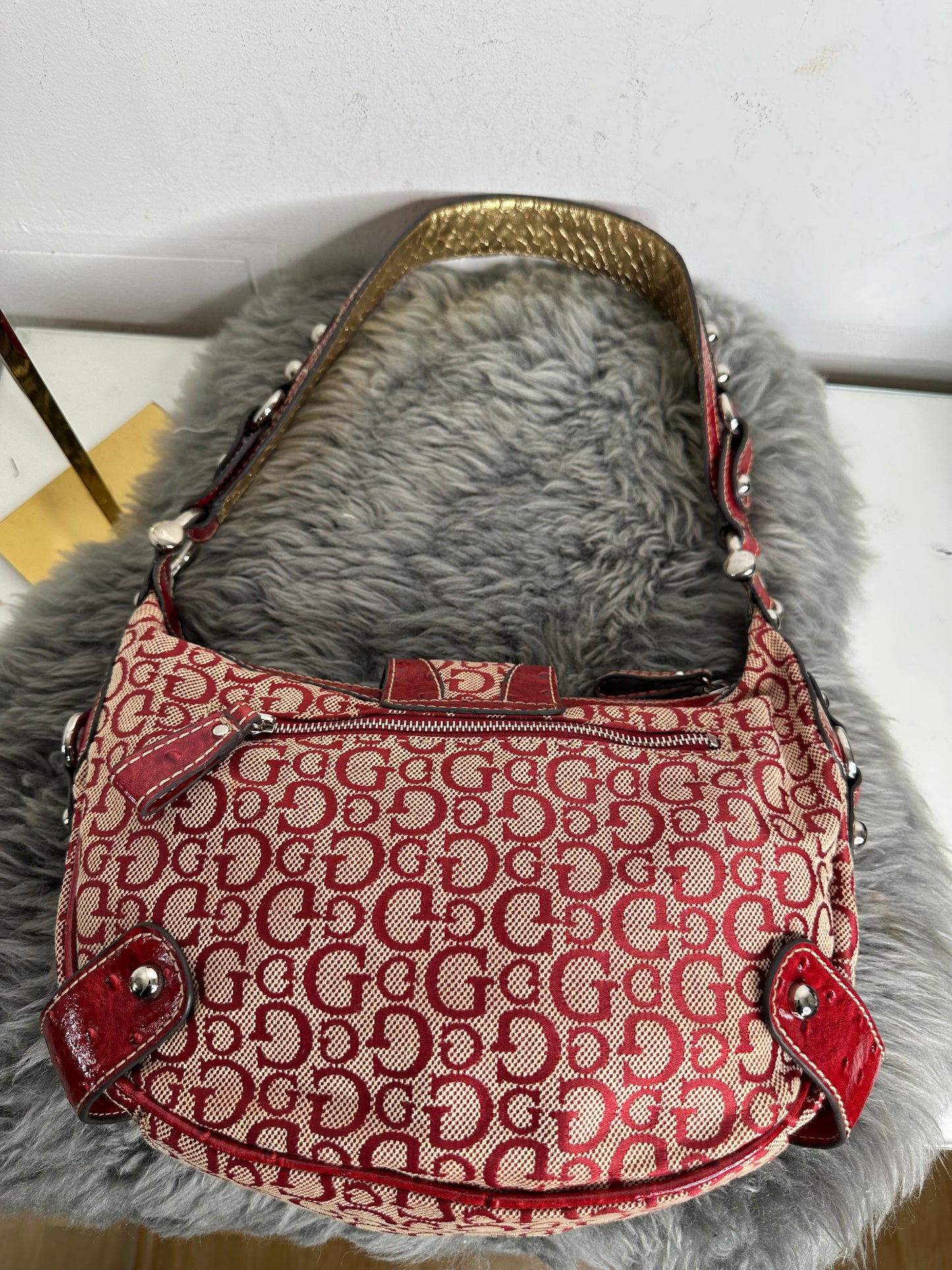 Guess vintage tasche rot sehr seltene Farbe