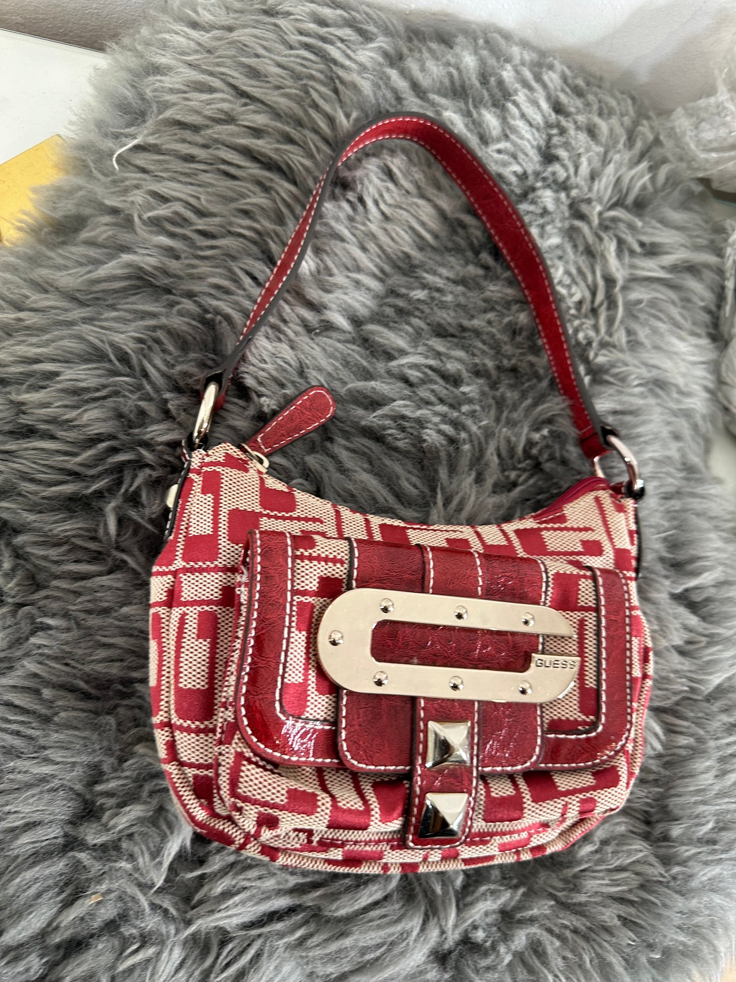 Guess vintage tasche Y2K rot selten