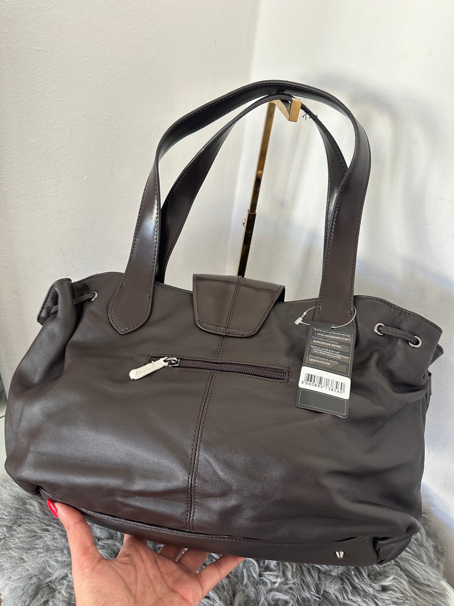 Thierry Mugler vintage tasche braun Leder