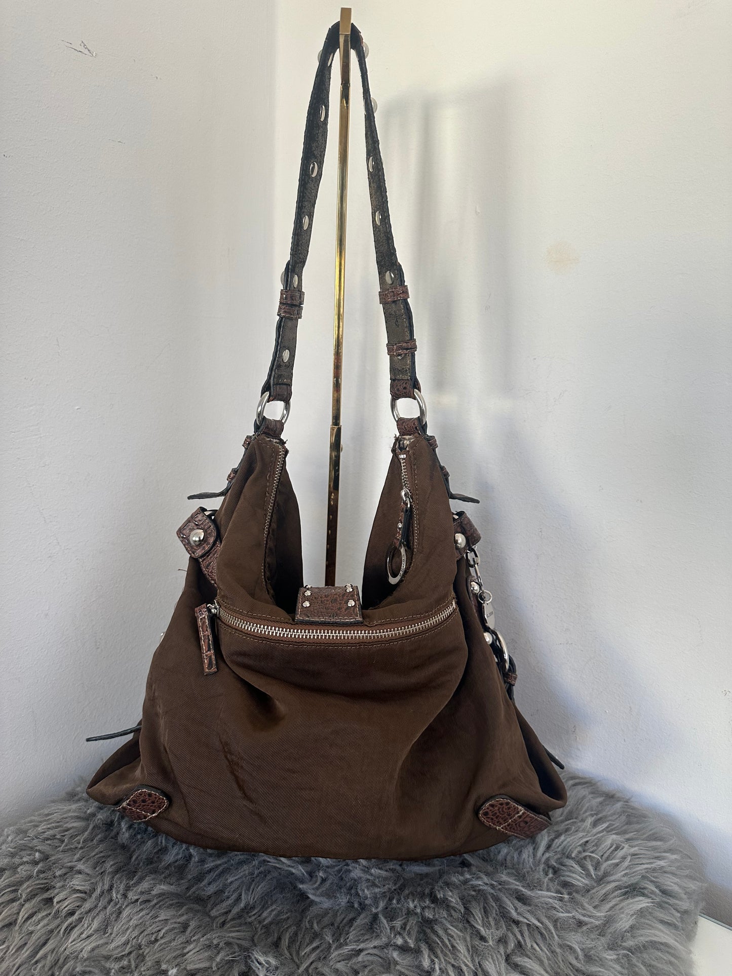 Guess vintage tasche braun y2k