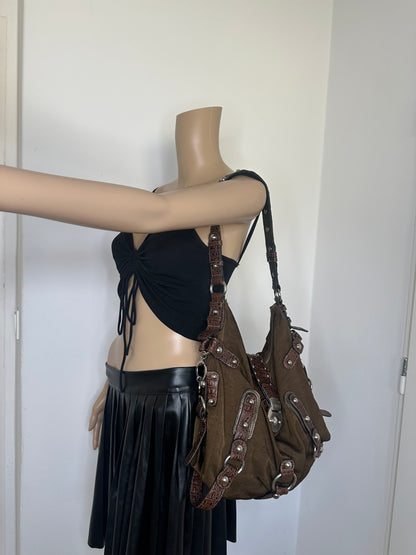 Guess vintage tasche braun y2k