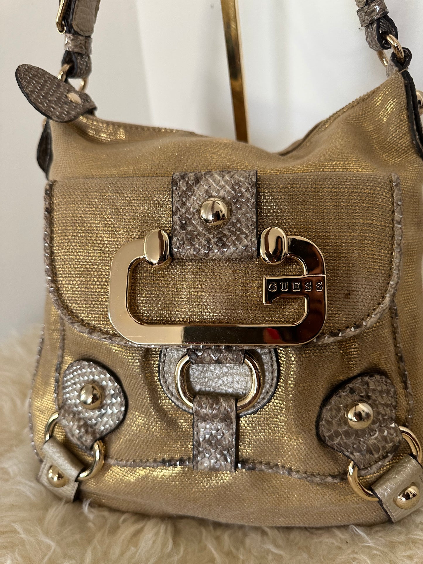 Guess vintage tasche gold