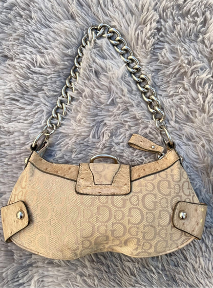 Guess Tasche vintage y2k rare beige silver