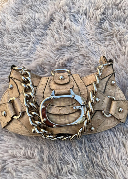 Guess Tasche vintage y2k rare beige silver