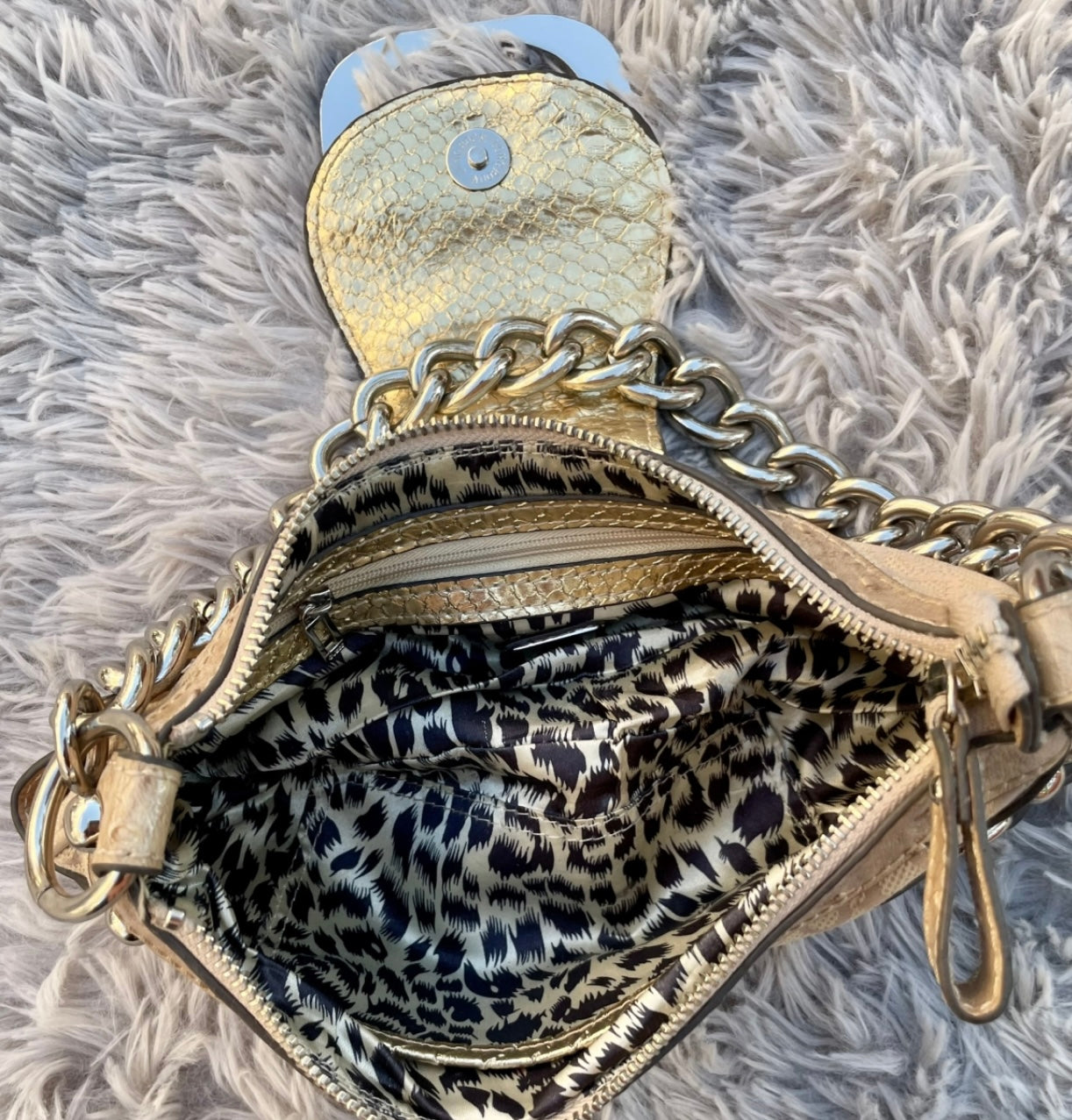 Guess Tasche vintage y2k rare beige silver