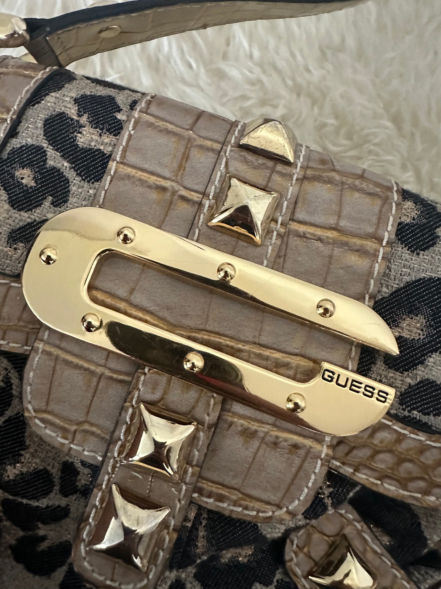 Guess Tasche Vintage Y2K Rare Leopard