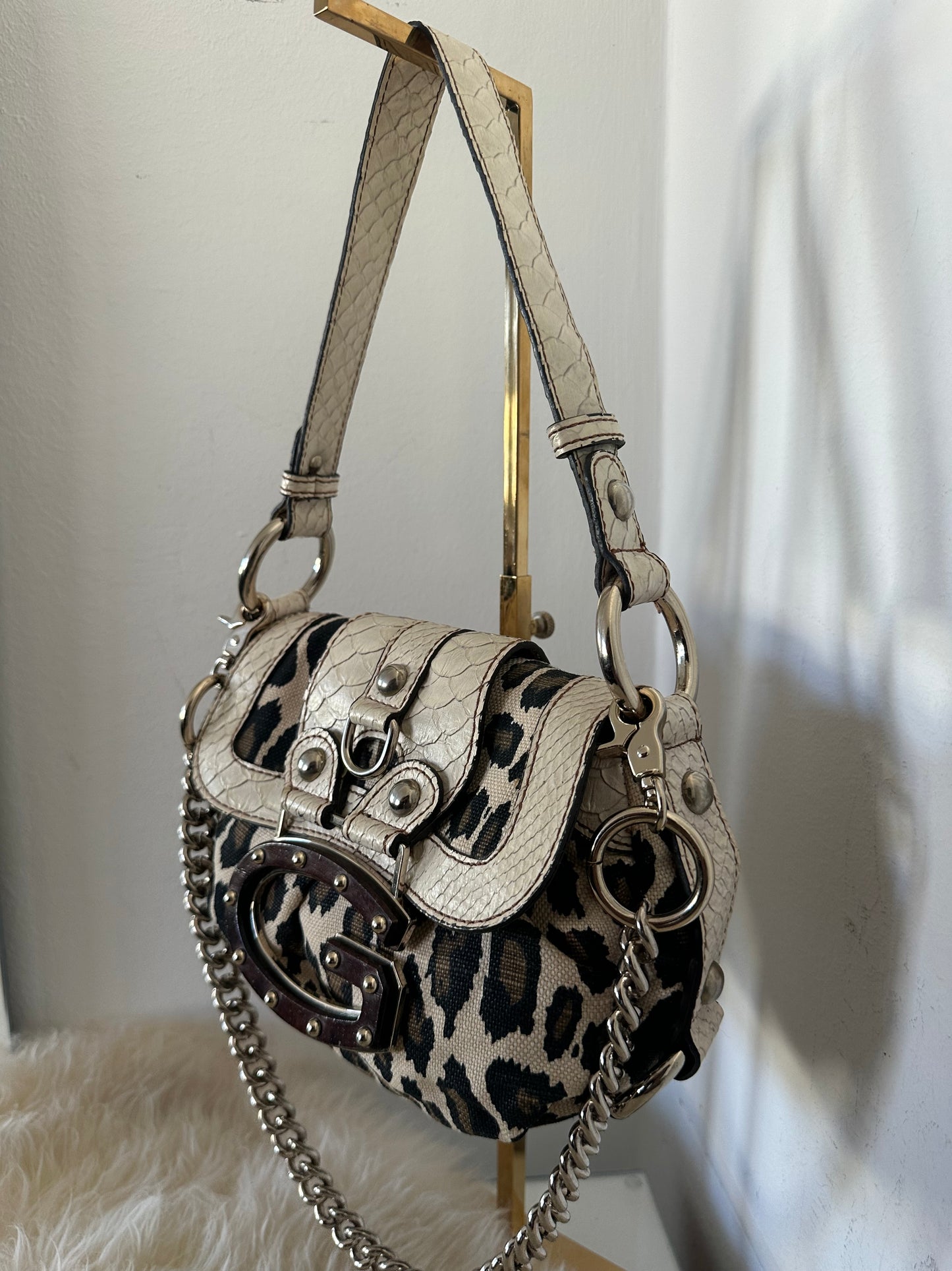 GUESS TASCHE VINTAGE LEOPRAD