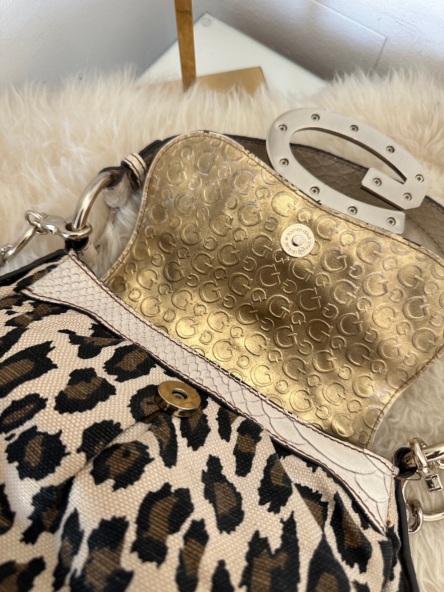 GUESS TASCHE VINTAGE LEOPRAD