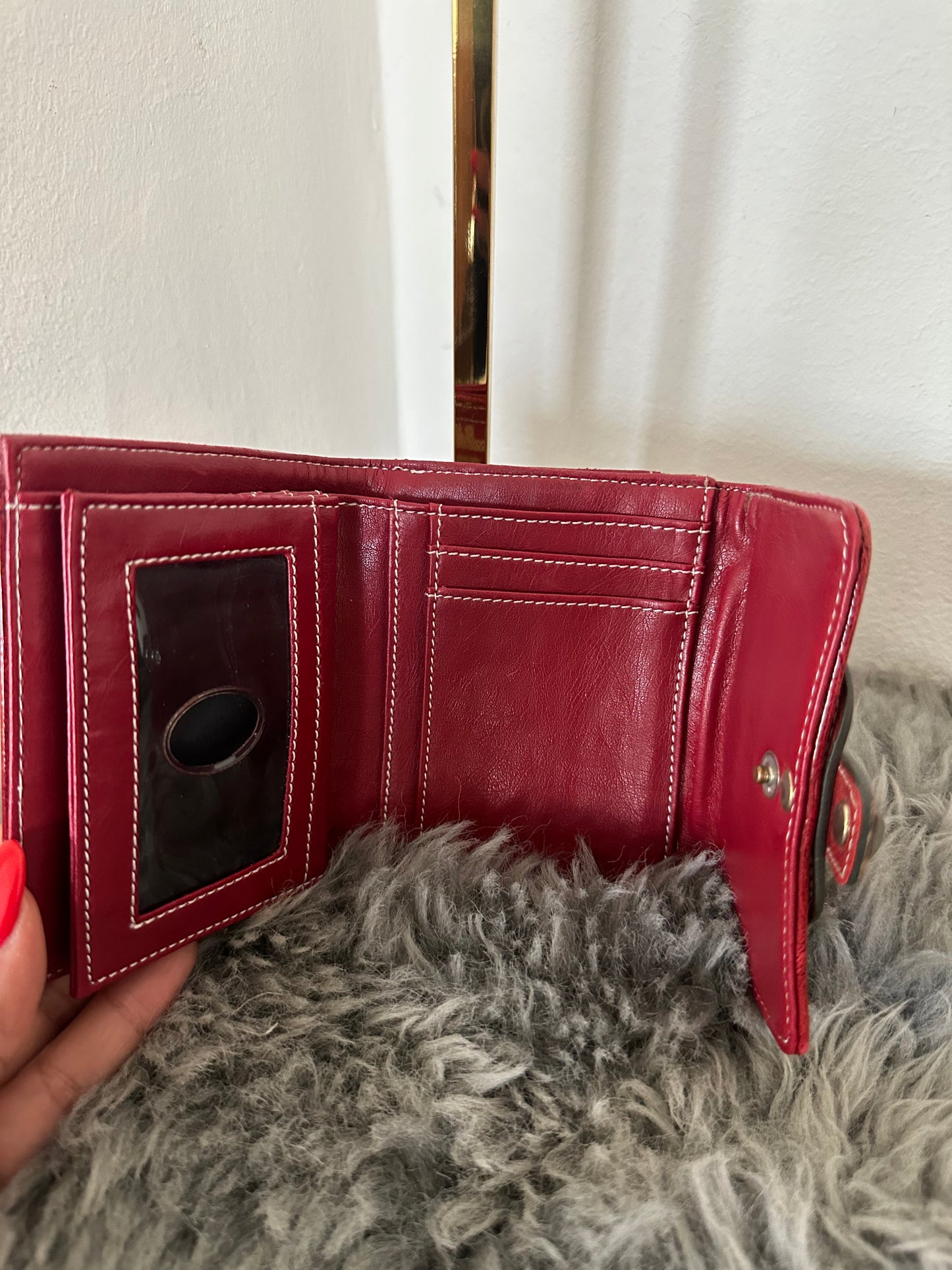 Guess Geldbörse Vintage Y2K Rare rot