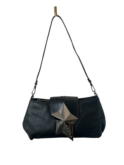 Thierry Mugler Vintage Tasche Leder Schwarz y2k