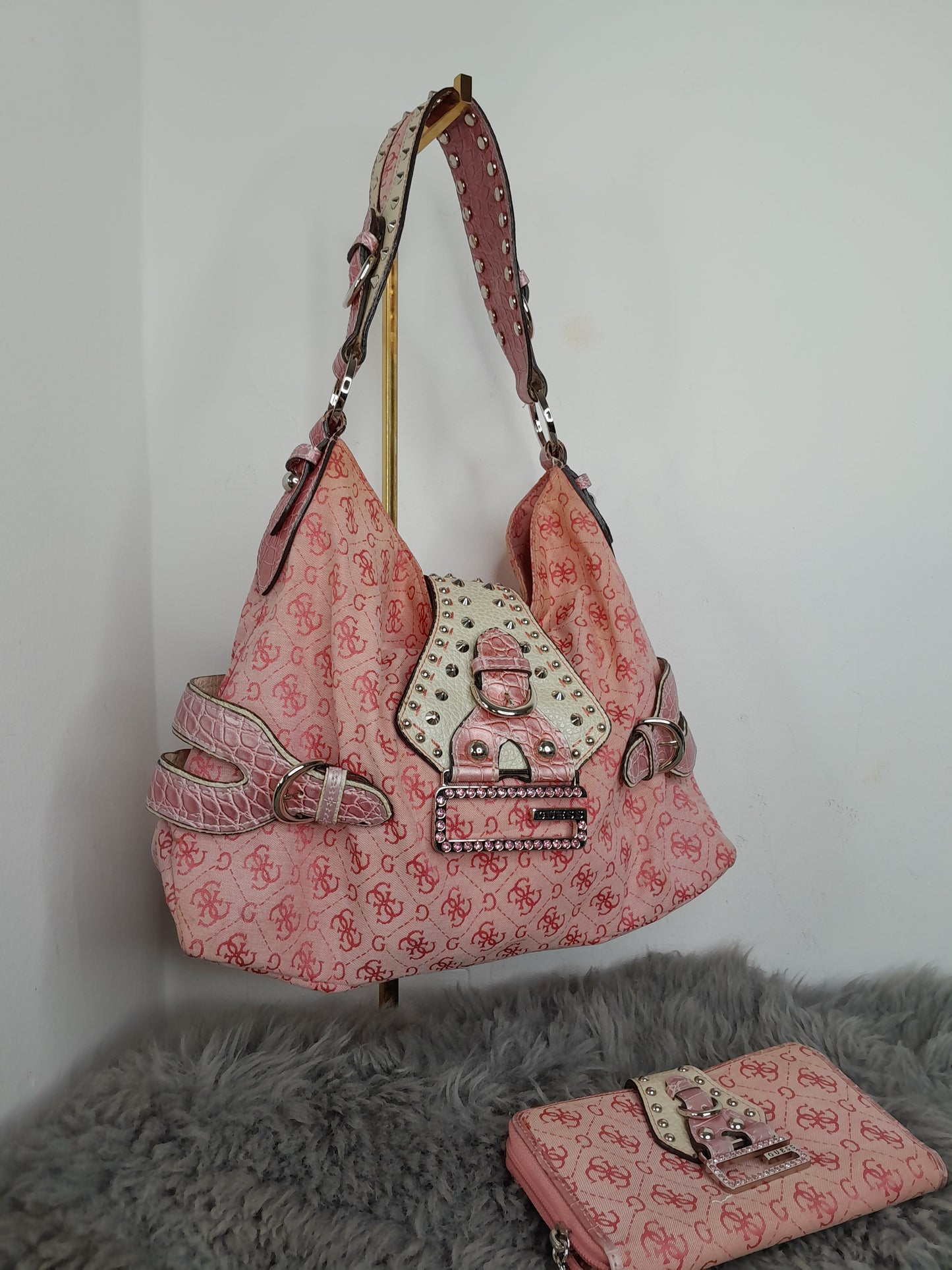 Guess vintage tasche Rosa MIT geldbörse