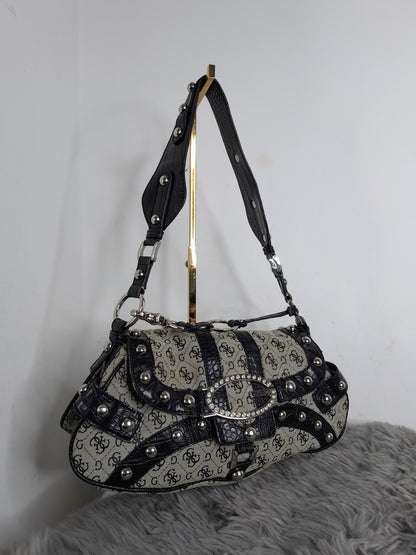 Guess vintage tasche grau schwarz