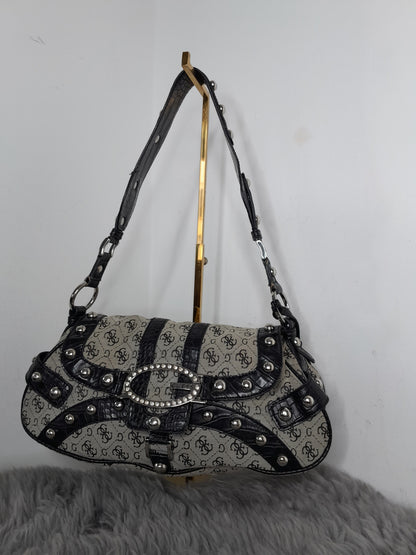 Guess vintage tasche grau schwarz