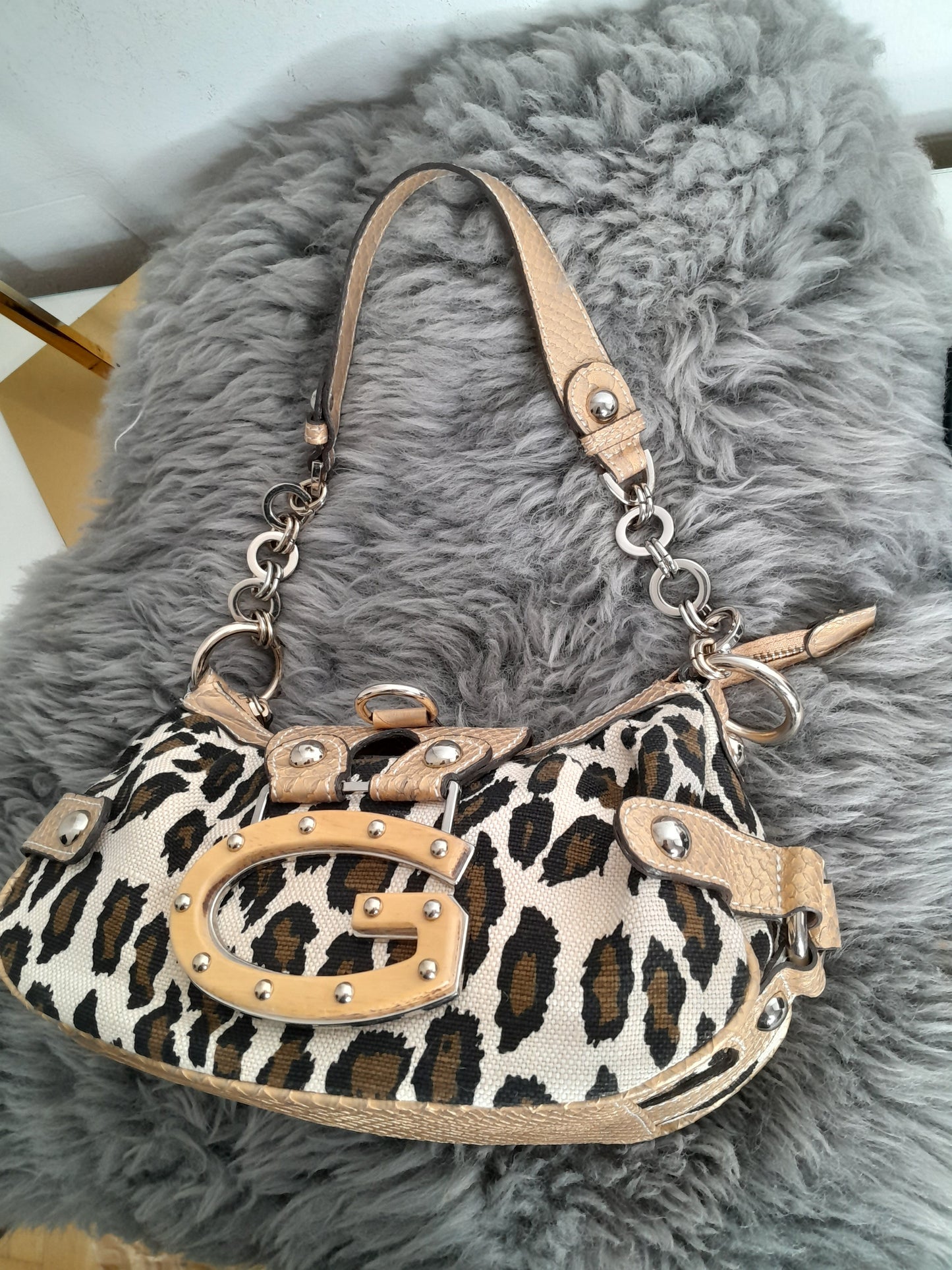 Guess vintage leopard tasche