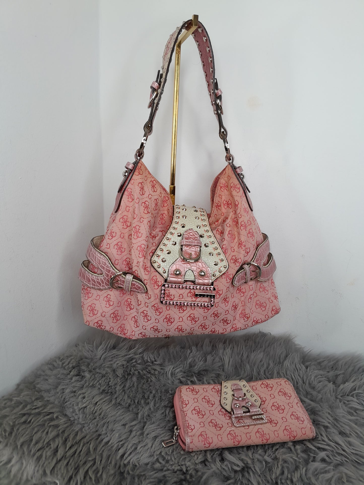 Guess vintage tasche Rosa MIT geldbörse