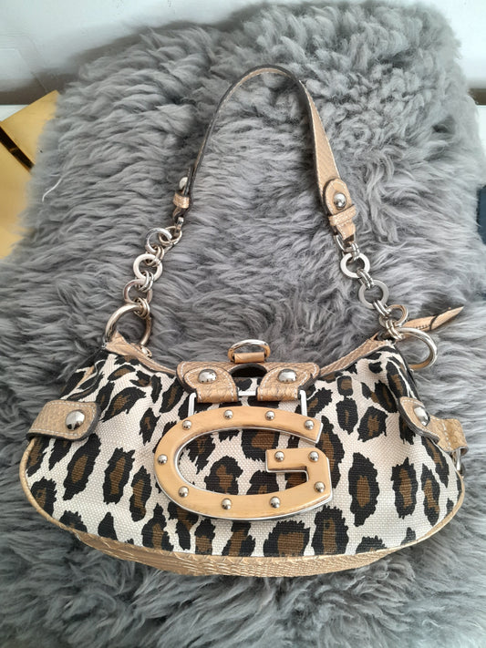 Guess vintage leopard tasche