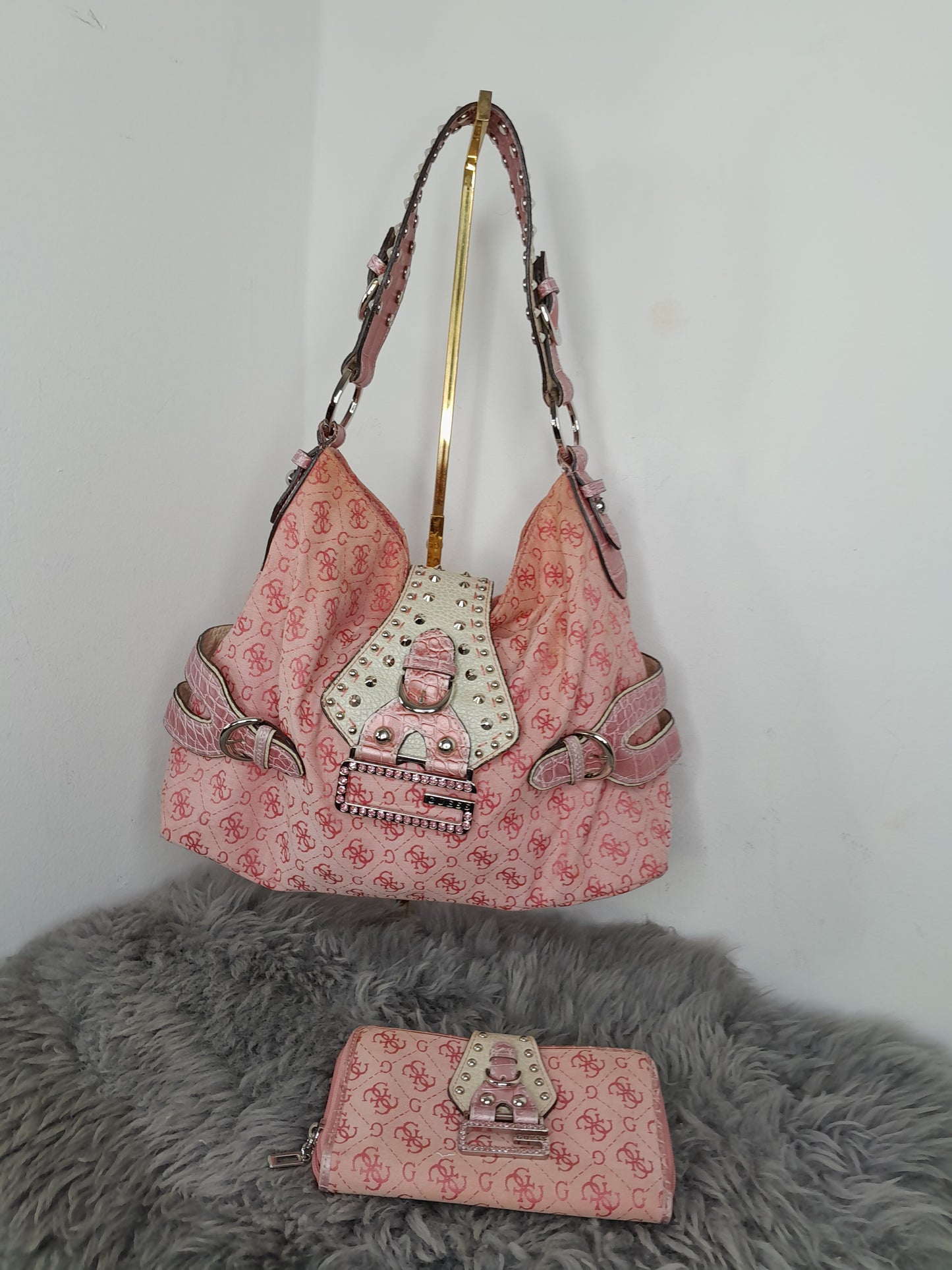 Guess vintage tasche Rosa MIT geldbörse