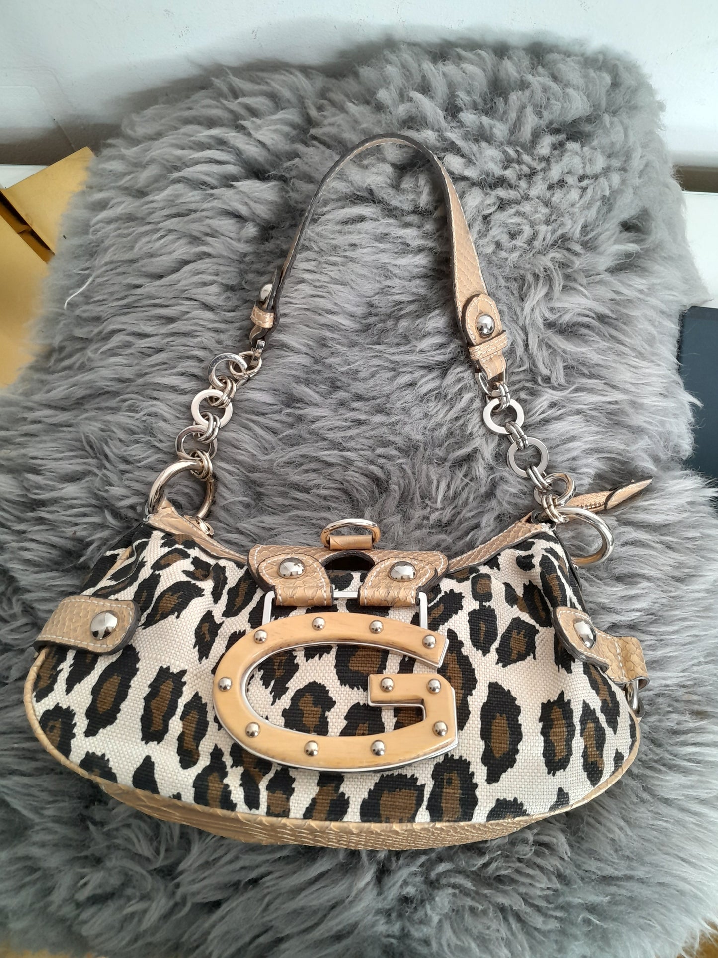 Guess vintage leopard tasche